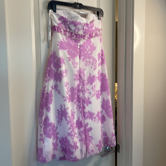 David's Bridal Violet Sweetheart Balloon Dress - Picture 3 of 15